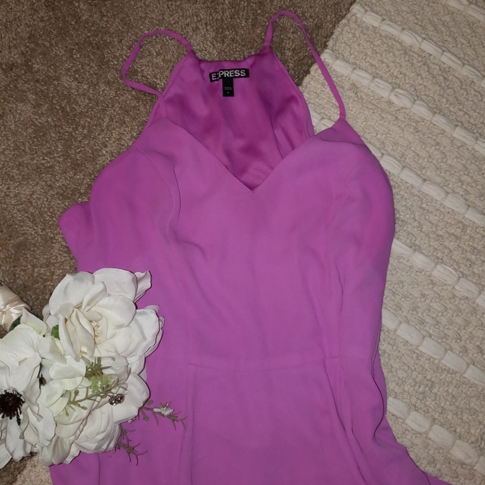 orchid fit & flare dress